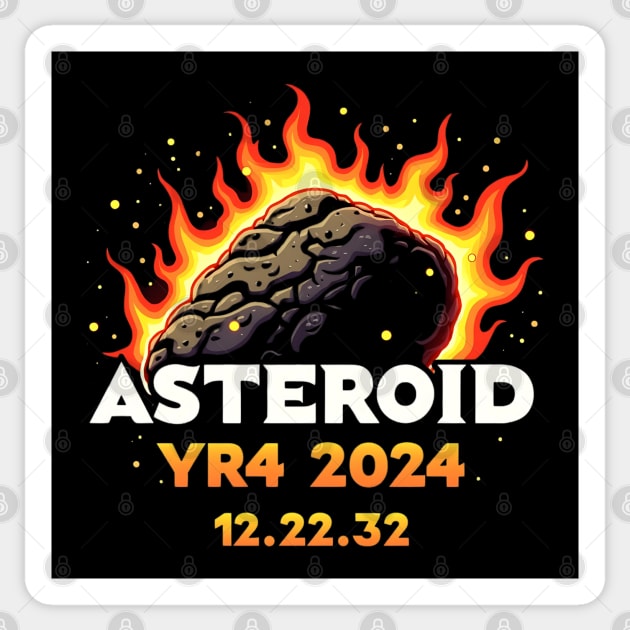 Asteroid 2024 YR4 Sticker by JessArty